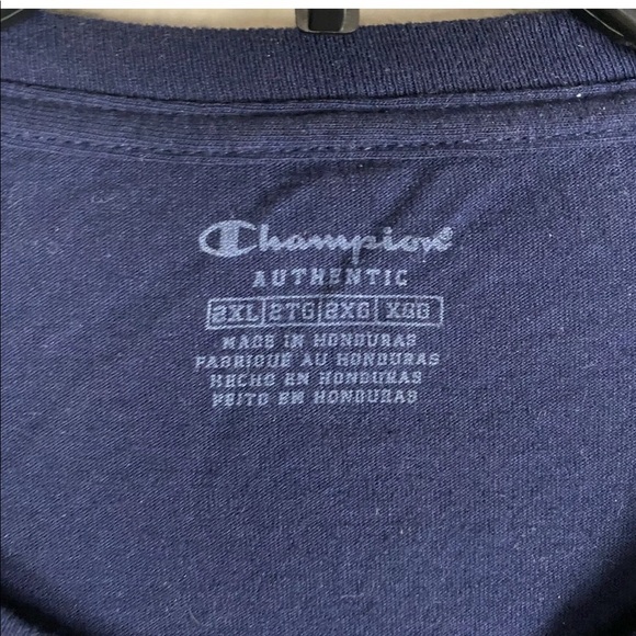 Champion Long Sleeve Spell Out Shirt Mens Size 2XL - Picture 3 of 5